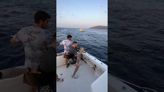 Trust me! It’s not easy to stop this fish! #tunafishing #tuna #turkeyfishing