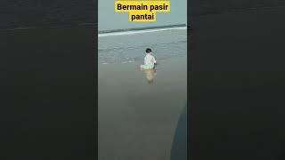 #Zahiralfarizy Bermain di Pantai Pasir Pantai #shorts #anak