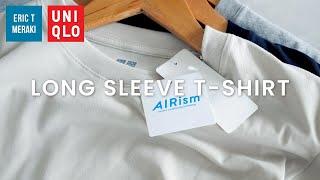 [UNIQLO HAUL] Men's AIRism Cotton Long Sleeve T-Shirt Review | Info & Fit Guide