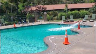 Adding Borates using Boric Acid to a swimming pool.