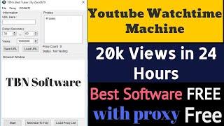 How to Complete YouTube Watch Time With Free Software | How to Complete 4000 Hours Watch Time Fast