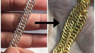 Gold Electro Plating Process  for any type of Jewellery (Finishing and Polishing)