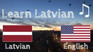 Learn before Sleeping - Latvian (native speaker)  - with music