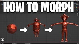 How to Morph Shapes in Blender 2024