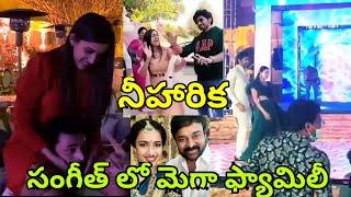 Mega family dance performance in niharika Sangeeth