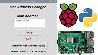 Mac Address Changer Gui with Raspberry pi and Python