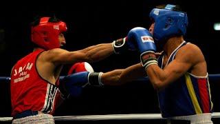 WC-2007.Chicago. 1/2 Final. Serik Sapiyev (KAZ)    (JPN) Masatsugu Kawachi -64kg.