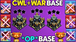 CHAMP LEAGUE CWL/WAR OP BASE LINK| ANTI 2 STAR CWL BASE LINK - NEW TH17 CWL BASE LINK 2025