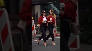 The Iconic Formula of Parisian Style: Red, Black, and Confidence  #fashiontrends #ootd #chicstyle