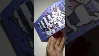 How to make Kuromi paper craft ?#diy #kuromi #papercraft