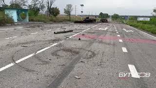 Ukrainian Javelin destroys Russian T-72B3M near the village Grakovo 07/19/22