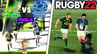 SPRINGBOKS v SCOTLAND | Rugby World Cup 2023 | Rugby 22 - Gameplay & Commentary Legend Difficulty