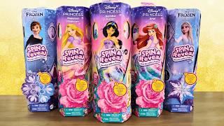 Disney Princess SPIN & REVEAL | ASMR Unboxing Complete Set Surprise Dolls including JASMINE !!!