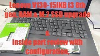 Lenovo v130-15IKB Laptop RAM and M.2 SSD Upgrade with configuration