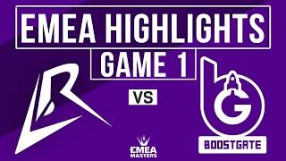 LR vs BGT Game 1 Highlights | EMEA Masters Spring 2025 | Los Ratones vs BoostGate Esports