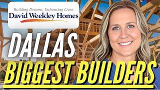 BIGGEST Home Builders in Dallas | David Weekley Homes Explained!