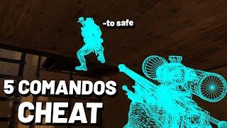 5 COMANDOS DE CHEAT NO CSGO - Aimbot, Wallhack, Noclip...