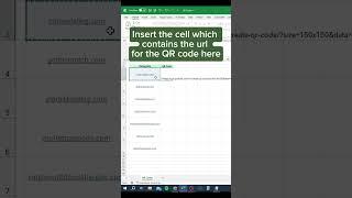 QR Codes in Excel #excel