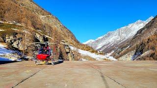 Air Zermatt Helicopter Flight Above the Swiss Alps