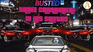 FiveM BUSTED Server: Three Carabinieri in Los Santos (GTA 5 Online Cops vs Robber)