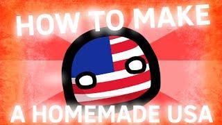 How to make a HOMEMADE USA! Countryball Tutorial meme