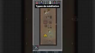 LES TYPES DE MÉDITATION avec chacun leur lieu de méditation sur #rimworld #tuto #tips #royalty