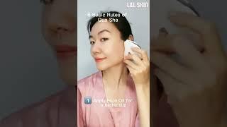 Facial Gua Sha and Acupressure Massage | Gua Sha For Beginners#shorts #fyp #asmr