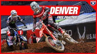 2023 Denver Supercross Free Practice RAW | Racer X Films