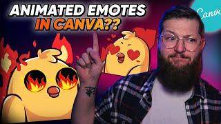 Make FREE animated emotes for Twitch! | [Canva Tutorial + Secret Hack]