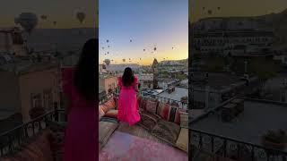 Hot air balloon view in Cappadocia - Caftan cave suites