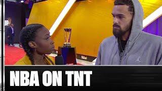 Oscar Pope Lift Every Voice Fellow Courtney Hollman Interviews Trae Young  | NBA on TNT