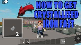 HOW TO GET CRYSTALLIZED IRON FAST IN ROBLOX SKYBLOCK‼️