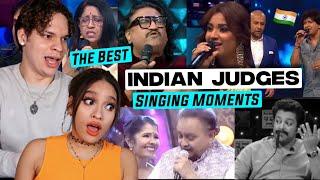 Indian Singing JUDGES are NEXT LEVEL! Musicians react to Indian Best Judges SINGING moments