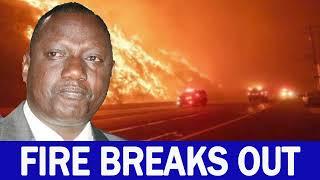 God punishing Ruto? Huge wild fire breaks out in Kenya