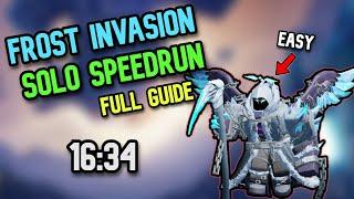 Solo Frost Invasion Speedrun Guide (Easy Mode) - Tower Defense Simulator | TDS