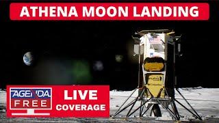 Intuitive Machines Athena Moon Landing - LIVE Breaking News Coverage (NASA-Backed Lunar Lander)