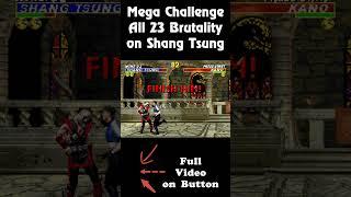 All Brutality on Shang Tsung | Ultimate Mortal Kombat 3 - 200% | Sega