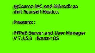 MIKROTIK ROUTER OS 7.15.3 USER MANAGER  + PPPoE LOCAL 2024'