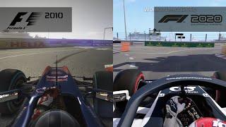 Codemasters F1 2020 vs. F1 2010 Onboard Monaco