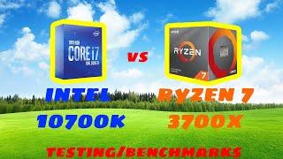 Intel i7 10700k vs Amd Ryzen 7 3700x - Testing/Benchmarks