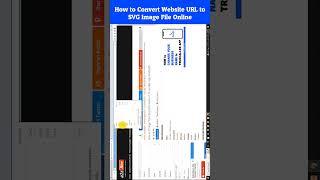 How Do I Convert Website URL to SVG Image File Online #shorts