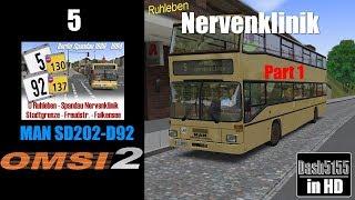 Berlin-Spandau Route 5 with MAN SD202-D92 (Part 1) - OMSI 2