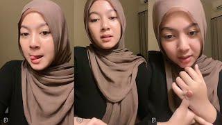 @sil live hijab sange mukanya bentaran