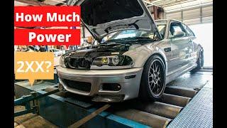 BMW e46 M3 on the dyno.| Stock Dyno