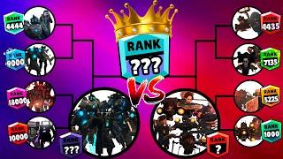 Skibidi toilet tournament brawl stars ranks up Cameraman titan team vs Skibidi Toilet Team