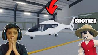 MY BROTHER BOUGHT A HELICOPTER IN ROBLOX