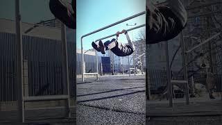Front-lever pull-ups to chin-up skill training #workout #calisthenics #frontlever #pullup #pullups