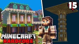 I Built an INSANE Enderman XP Farm & Art Gallery in Hardcore Minecraft!!! - Ep. 15