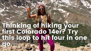 Thinking of hiking your first Colorado 14er? Try the DeCaLiBron Loop and hit four at once instead!