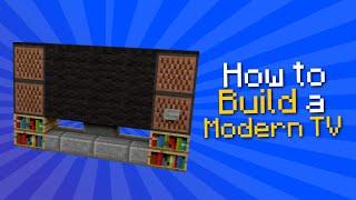  Minecraft: How to build a modern TV | Tutorial